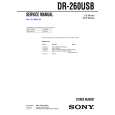 SONY DR260USB Manual de Servicio