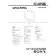 SONY KZ-42TS1K Manual de Servicio
