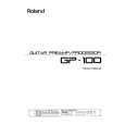 ROLAND GP-100 Manual de Usuario