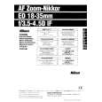 NIKON AF ZOOM MICRO-NIKKOR ED 18-35MM F/3.5-4.5D IF Manual de Usuario