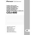 PIONEER CDJ-800/WYXJ Manual de Usuario