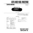 SONY CFS-W329S Manual de Servicio
