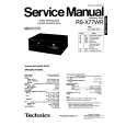 TECHNICS RS-X77WR Manual de Servicio
