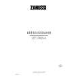 ZANUSSI ZT170R-3 Manual de Usuario
