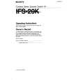 SONY IFS-20K Manual de Usuario