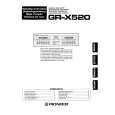 PIONEER GR-X520 Manual de Usuario