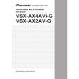 PIONEER VSX-AX2AV-G/FXJ Manual de Usuario