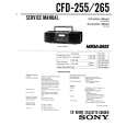 SONY CFD-265 Manual de Servicio