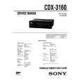 SONY CDX3160 Manual de Servicio