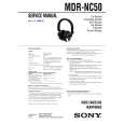 SONY MDRNC50 Manual de Servicio