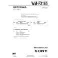 SONY WMFX165 Manual de Servicio