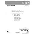 SONY ICF602 Catálogo de piezas