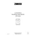 ZANUSSI ZWI2105 Manual de Usuario