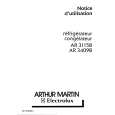 ARTHUR MARTIN ELECTROLUX AR3409B Manual de Usuario
