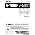TEAC V5000 Manual de Usuario