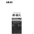 AKAI AT-52 Manual de Usuario