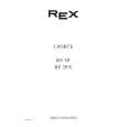 REX-ELECTROLUX RF3PX Manual de Usuario