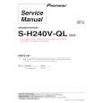 PIONEER S-H240V-QL/SXTWEW5 Manual de Servicio