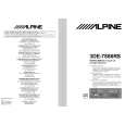 ALPINE 3DE-7886RS Manual de Usuario