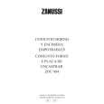 ZANUSSI ZOU984FTX Manual de Usuario