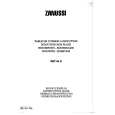 ZANUSSI ZKT64D/1 Manual de Usuario