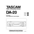 TEAC DA-20 Manual de Usuario