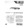SONY NR-500 Manual de Servicio
