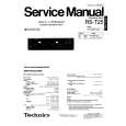 TECHNICS RS-T25 Manual de Servicio