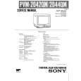 SONY PVM-2044QM Manual de Servicio