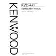 KENWOOD KVC-475 Manual de Usuario