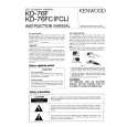 KENWOOD KD-76FC Manual de Usuario