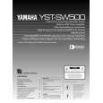 YAMAHA YST-SW500 Manual de Usuario