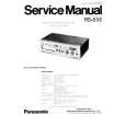 PANASONIC RS-856 Manual de Servicio
