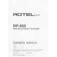 ROTEL RP-955 Manual de Usuario