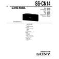 SONY SS-CN14 Manual de Servicio