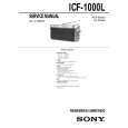 SONY ICF1000L Manual de Servicio