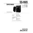 SONY SS-H605 Manual de Servicio