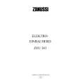 ZANUSSI ZOU343 A Manual de Usuario
