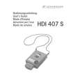 SENNHEISER HDI 407 S Manual de Usuario