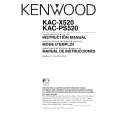 KENWOOD KACPS520 Manual de Usuario