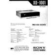 SONY XO-1001 Manual de Servicio