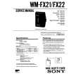 SONY WM-FX22 Manual de Servicio