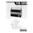 SONY TFM-1000W Manual de Servicio