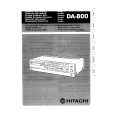 HITACHI DA-800 Manual de Usuario