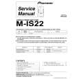 PIONEER M-IS22/KUCXJ Manual de Servicio