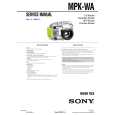 SONY MPKWA Manual de Servicio