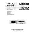ALPINE AL-110 Manual de Servicio