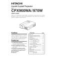 HITACHI CPX970W Manual de Usuario