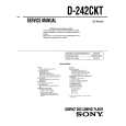 SONY D-242CKT Manual de Servicio