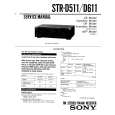 SONY STR-D611 Manual de Servicio